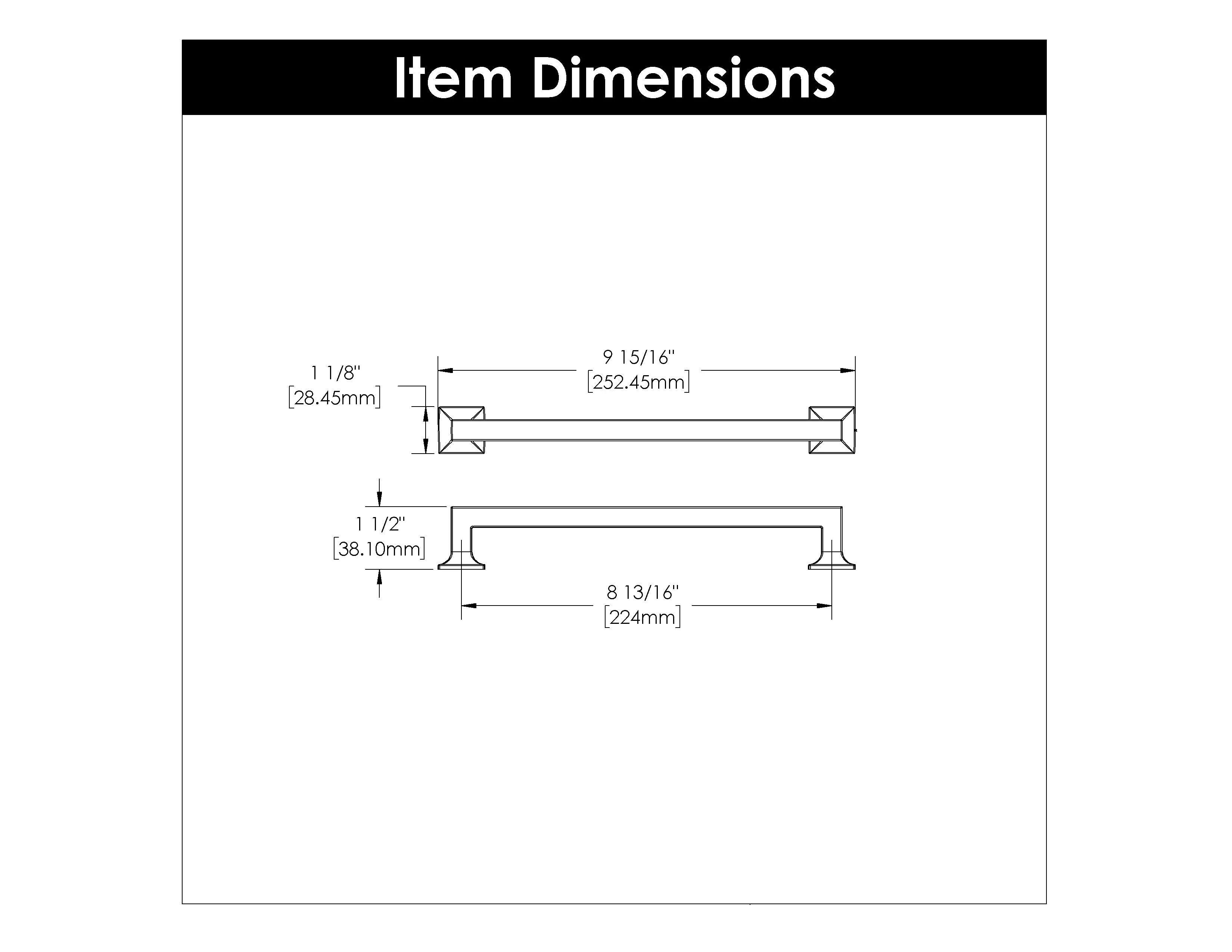 8-13/16 inch (224mm) Studio Pull