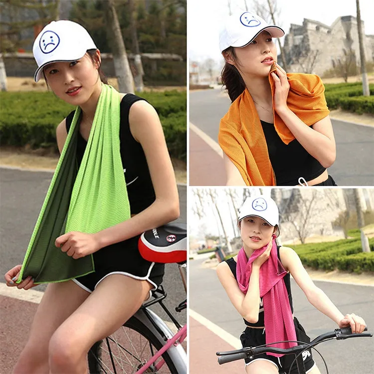 Absorbent Polyester Quick-drying Breathable Cold-skinned Fitness Sports Portable Towel(Croci)