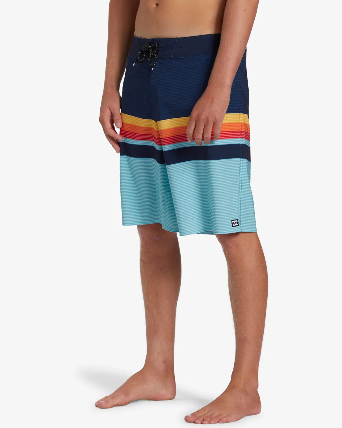 All Day Stripe Pro 20" Boardshorts - Blue