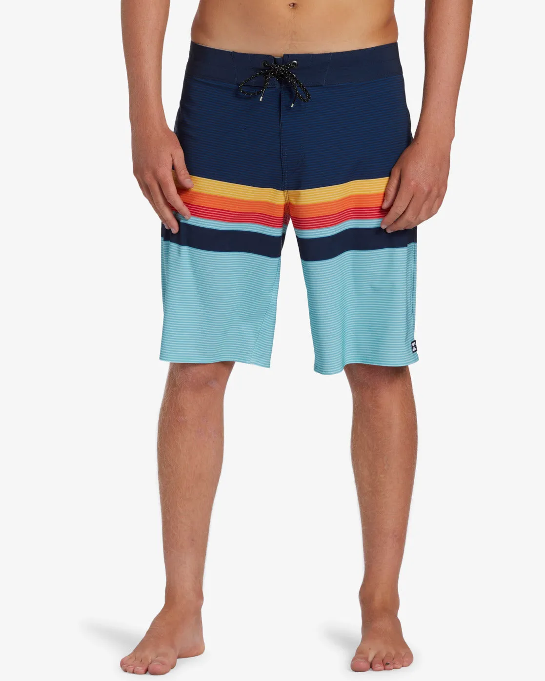 All Day Stripe Pro 20" Boardshorts - Blue