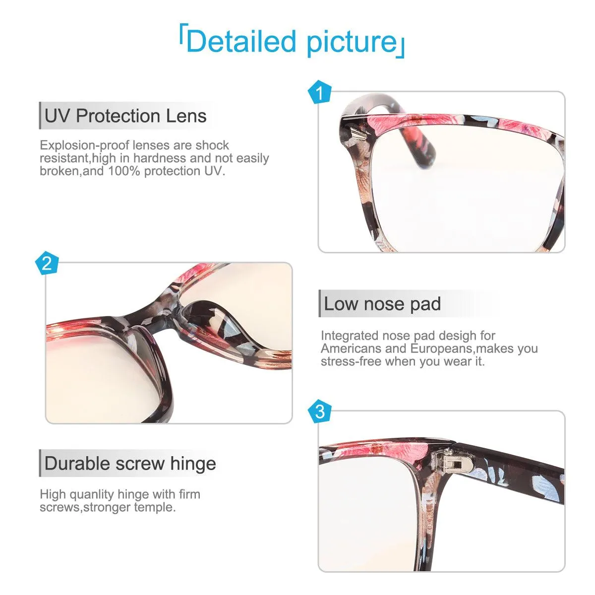Anti-Blue Light Square Glasses A8082