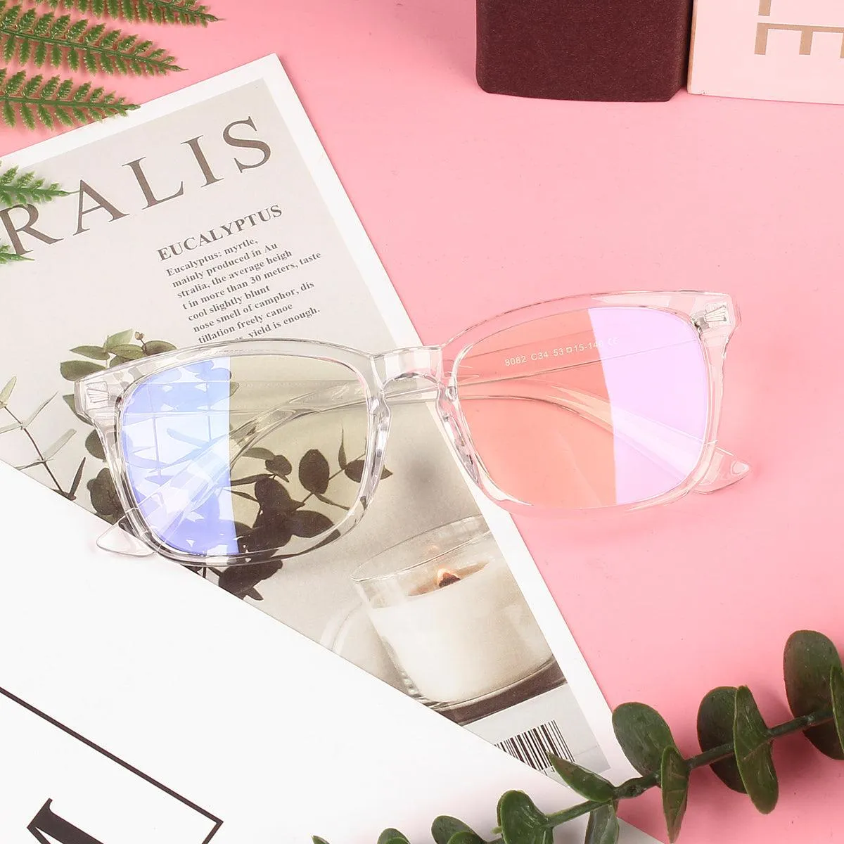 Anti-Blue Light Square Glasses A8082