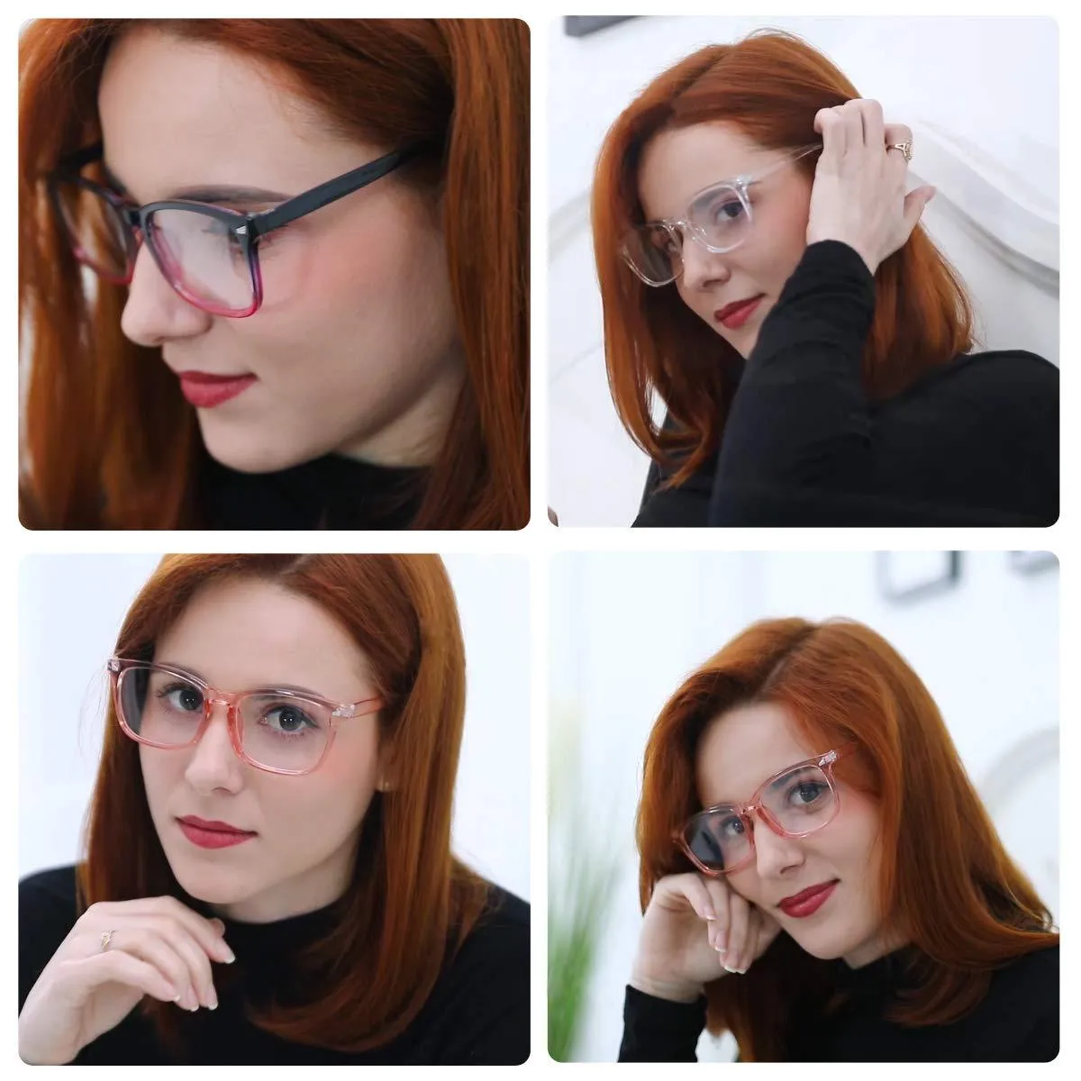 Anti-Blue Light Square Glasses A8082