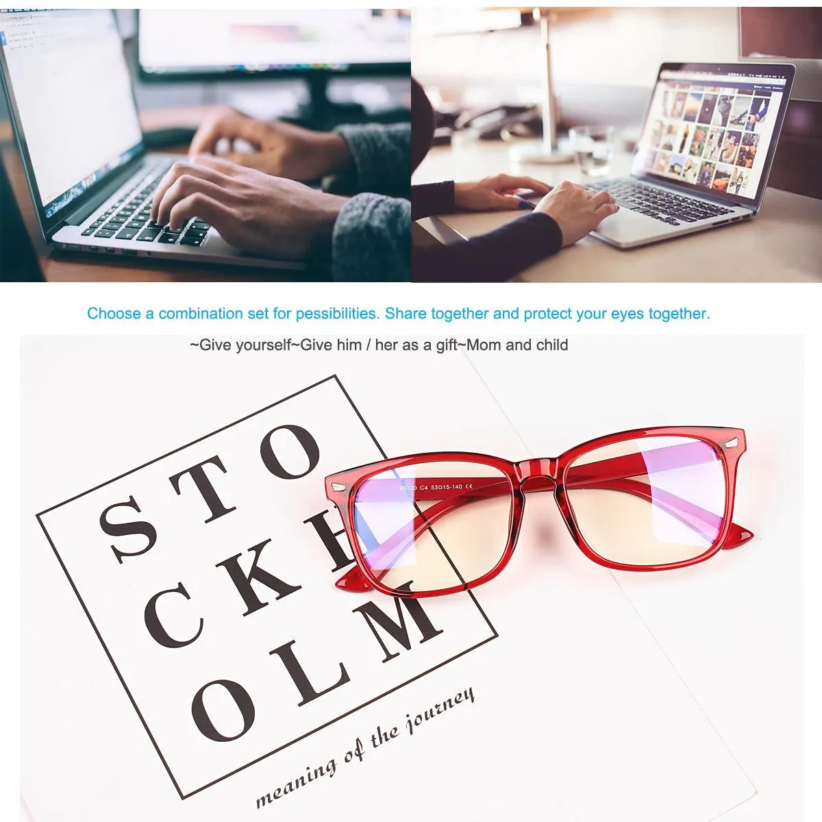 Anti-Blue Light Square Glasses A8082
