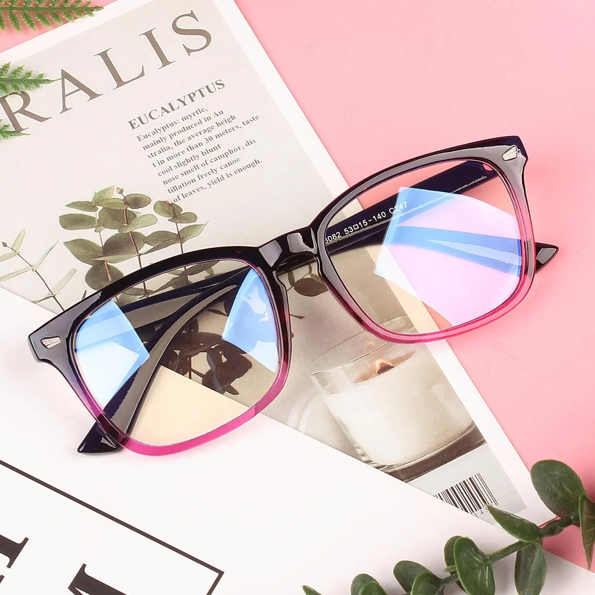 Anti-Blue Light Square Glasses A8082