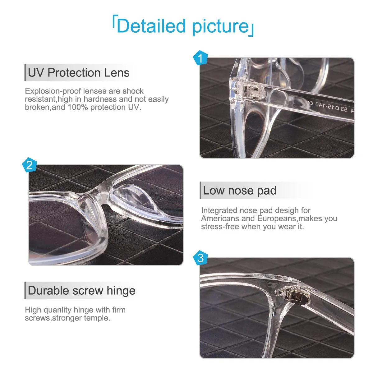 Anti-Blue Light Square Glasses A8082