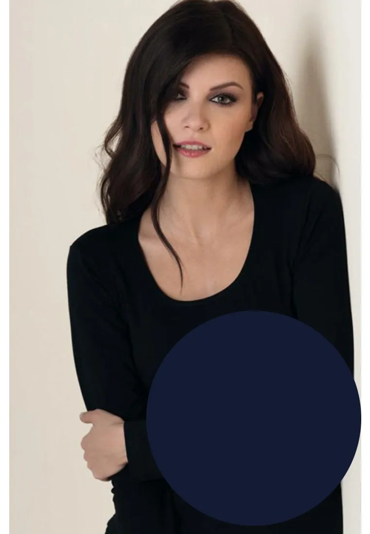 BELLISSIMA Xtra Cotton Scoop Neck L/S BASICS
