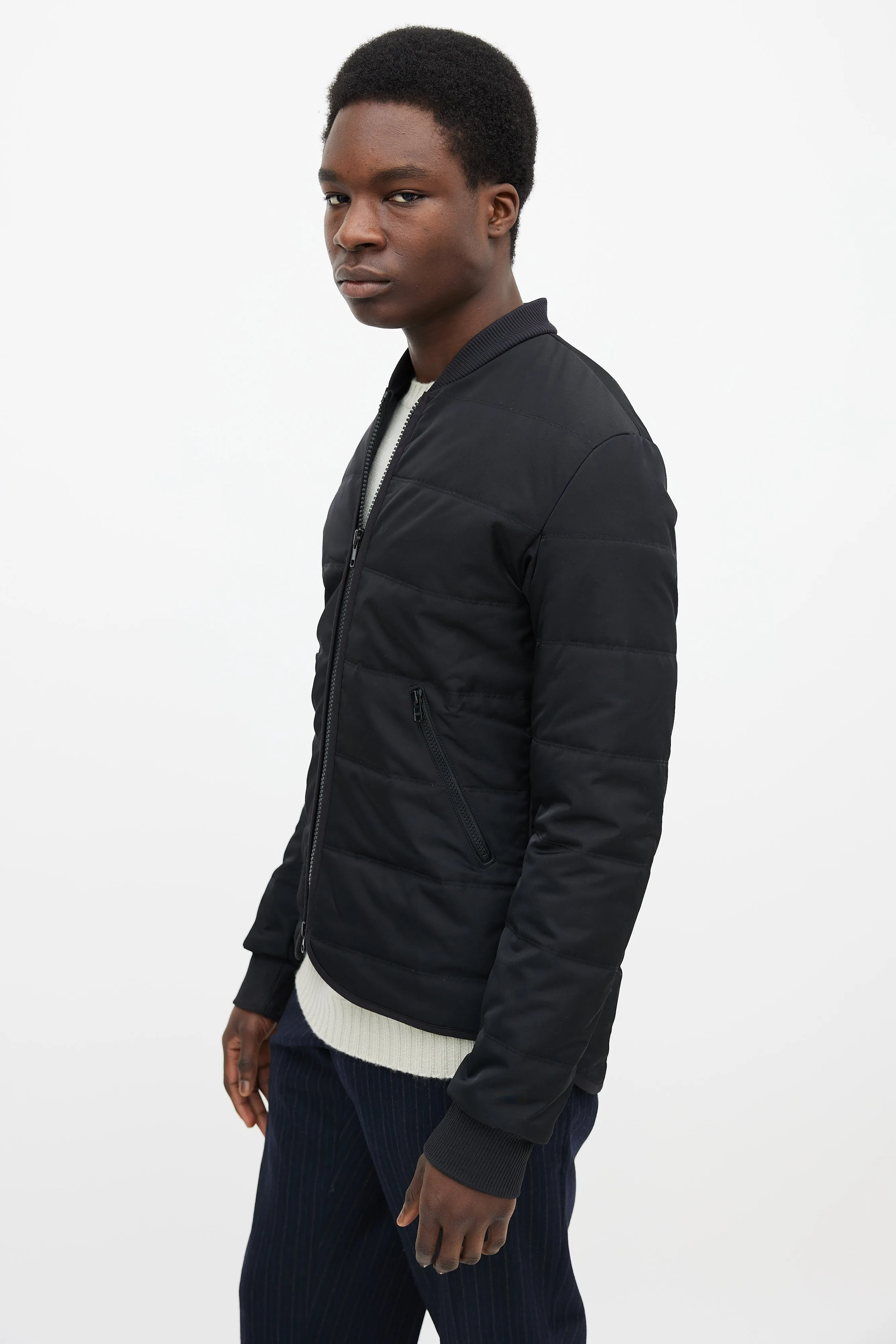 Black Two Zip Pocket Jacket