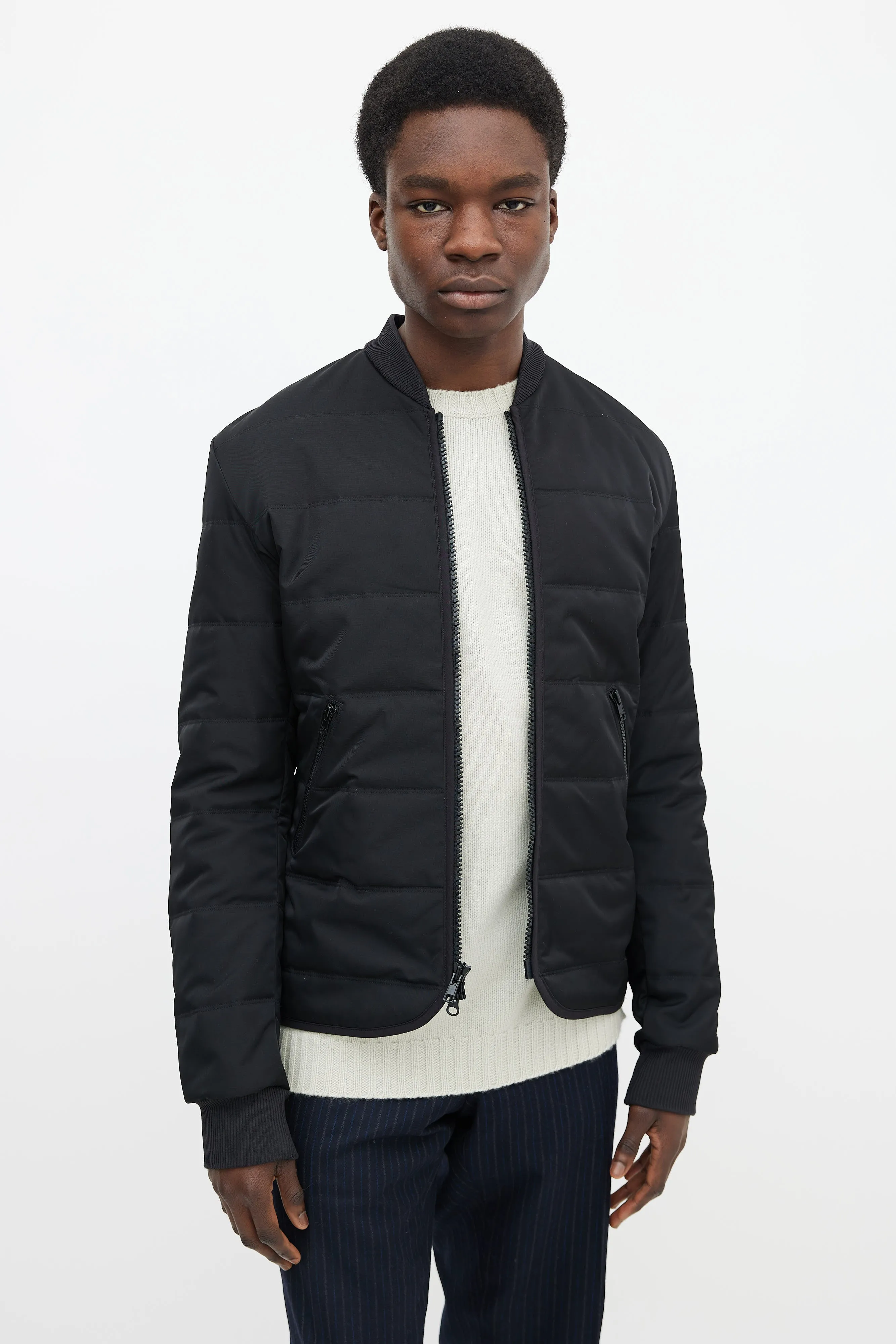 Black Two Zip Pocket Jacket