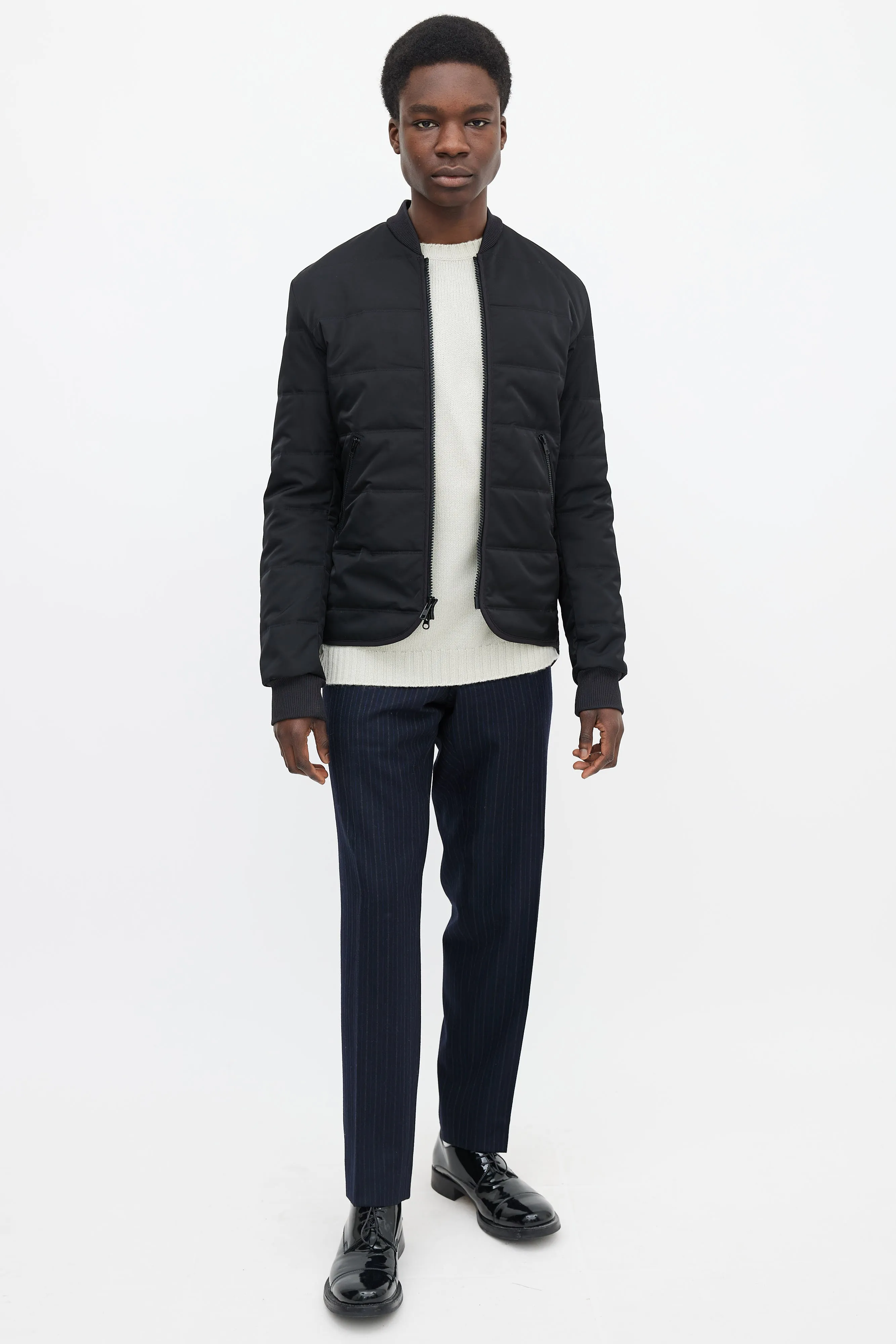 Black Two Zip Pocket Jacket