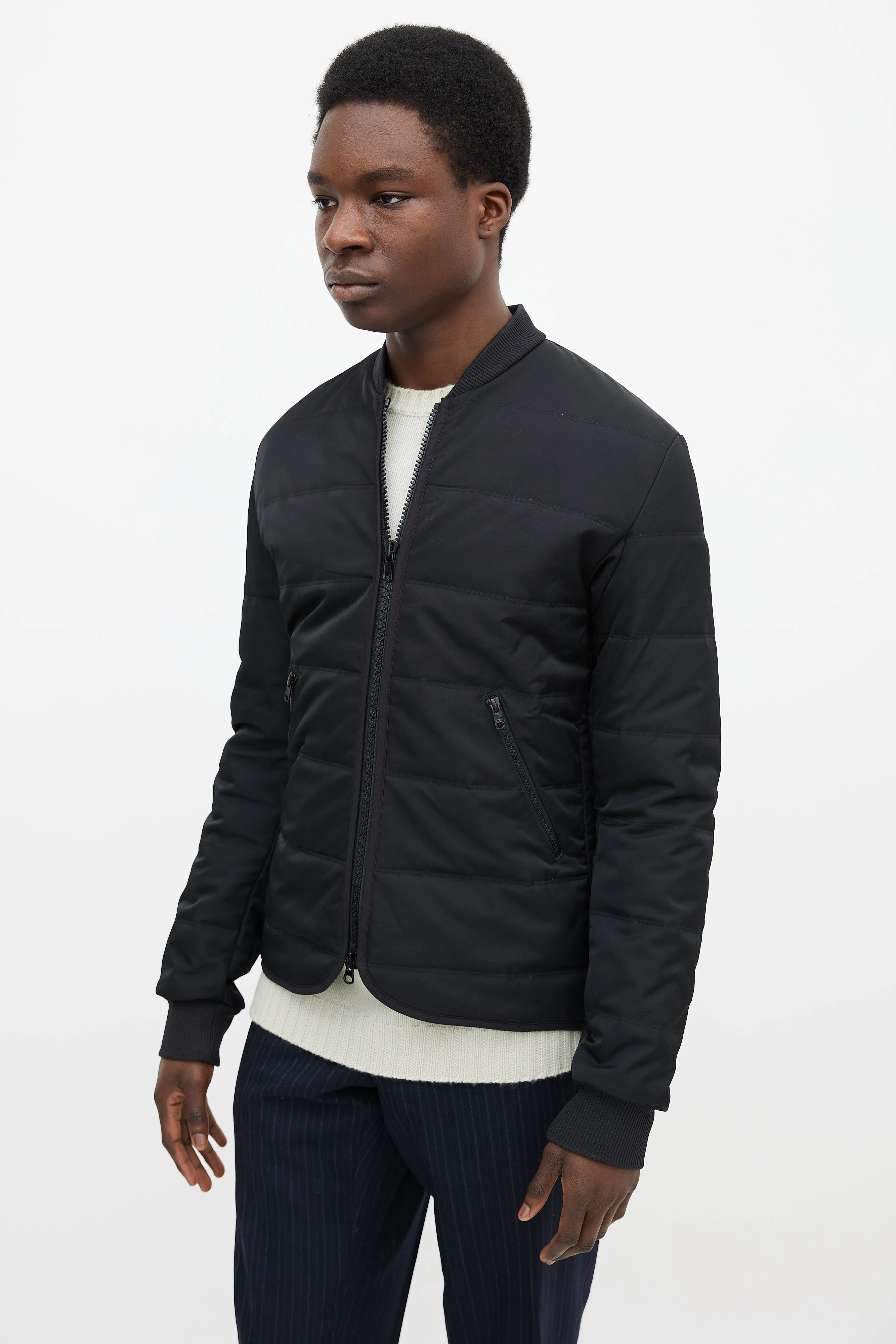 Black Two Zip Pocket Jacket