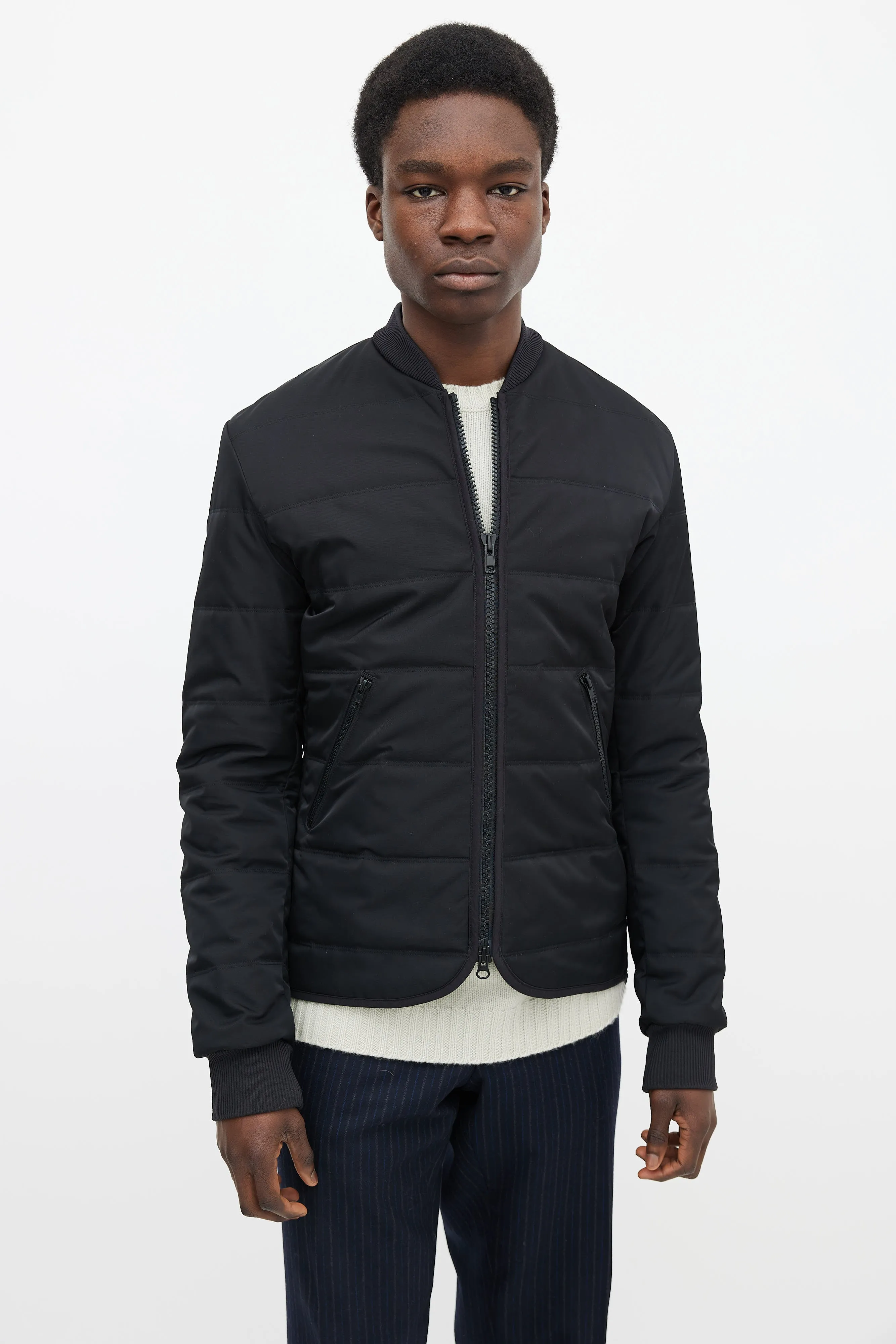 Black Two Zip Pocket Jacket