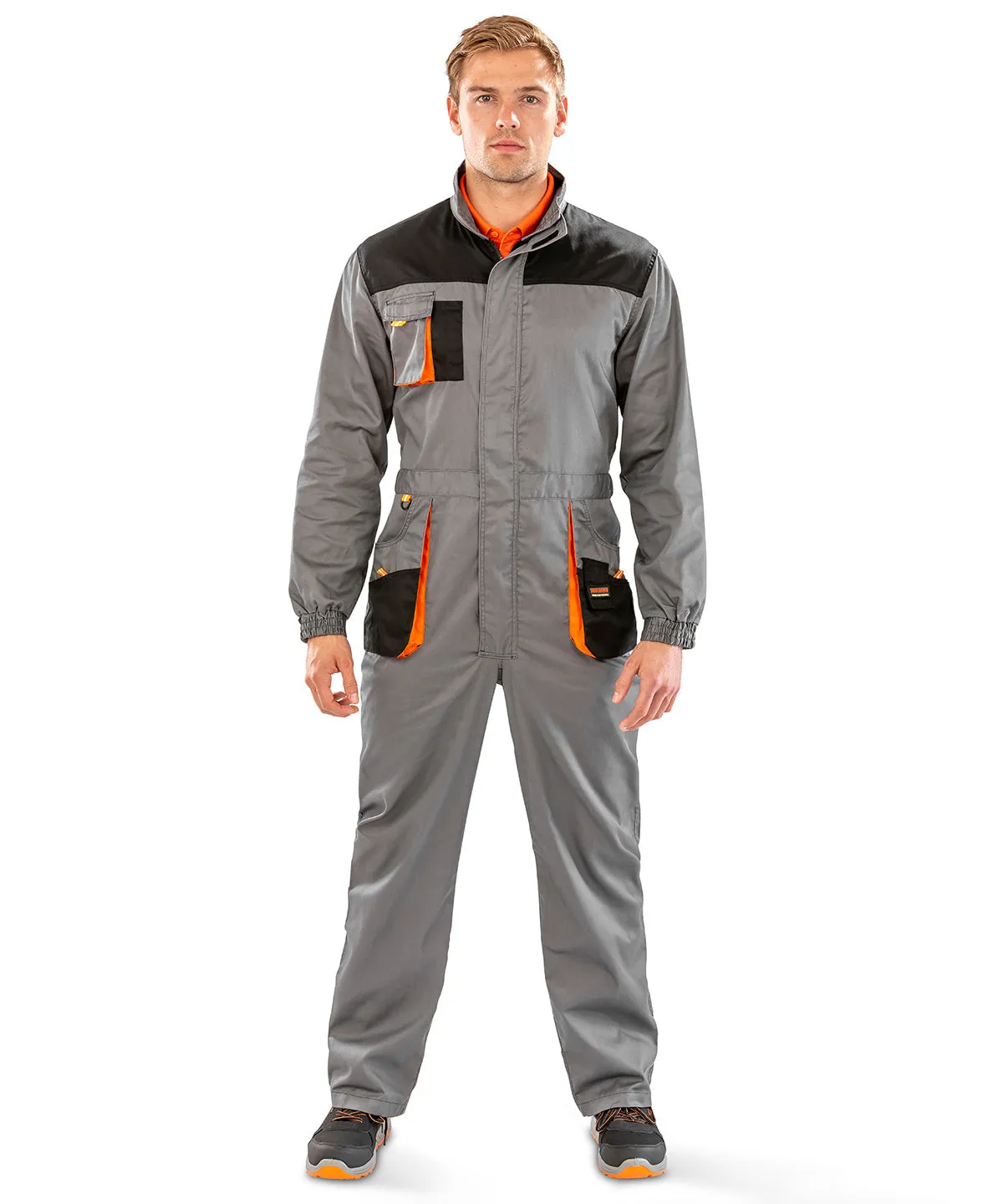Black/Grey/Orange - Work-Guard lite coverall