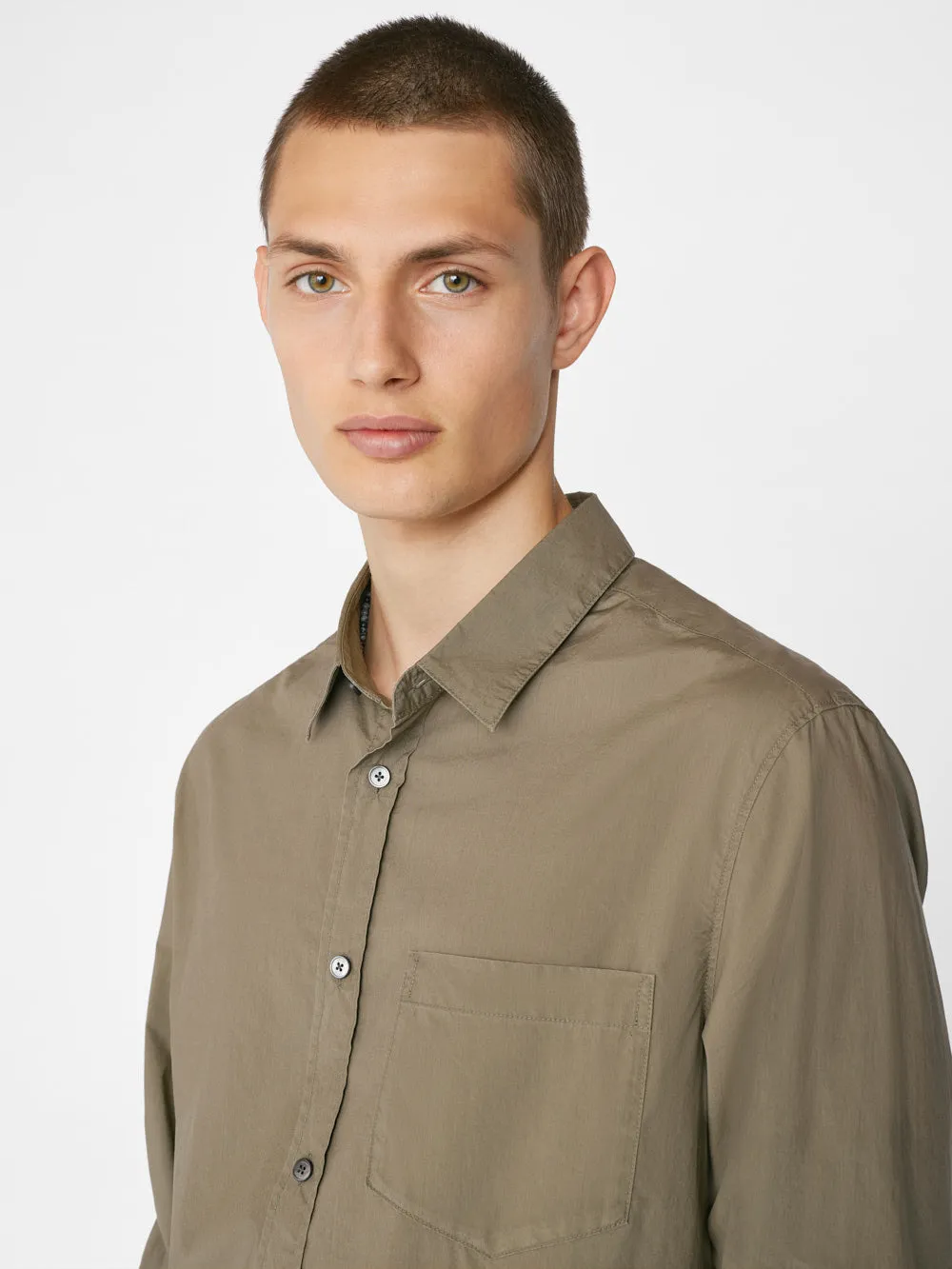 Classic Poplin Shirt -- Old Green