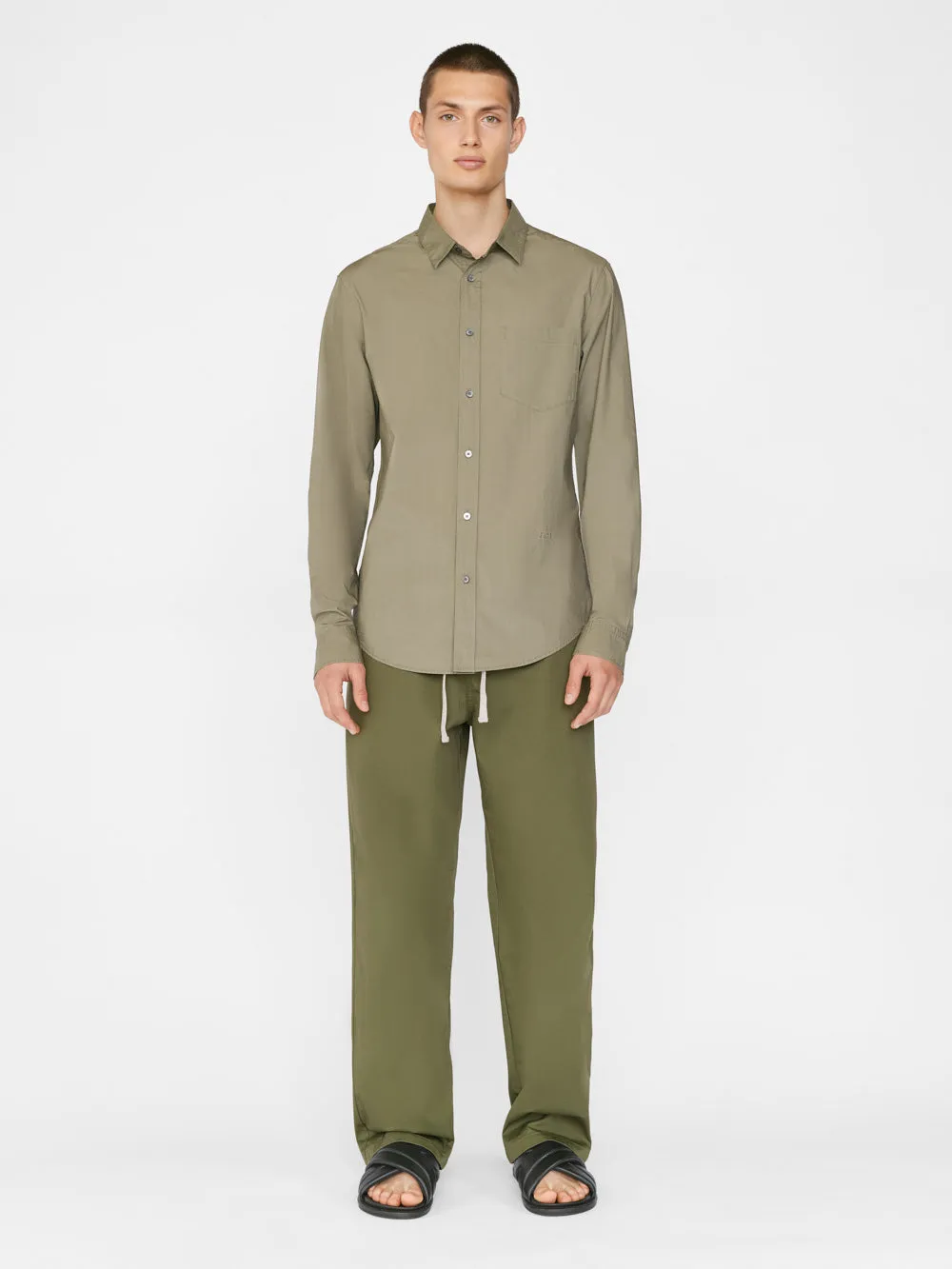 Classic Poplin Shirt -- Old Green
