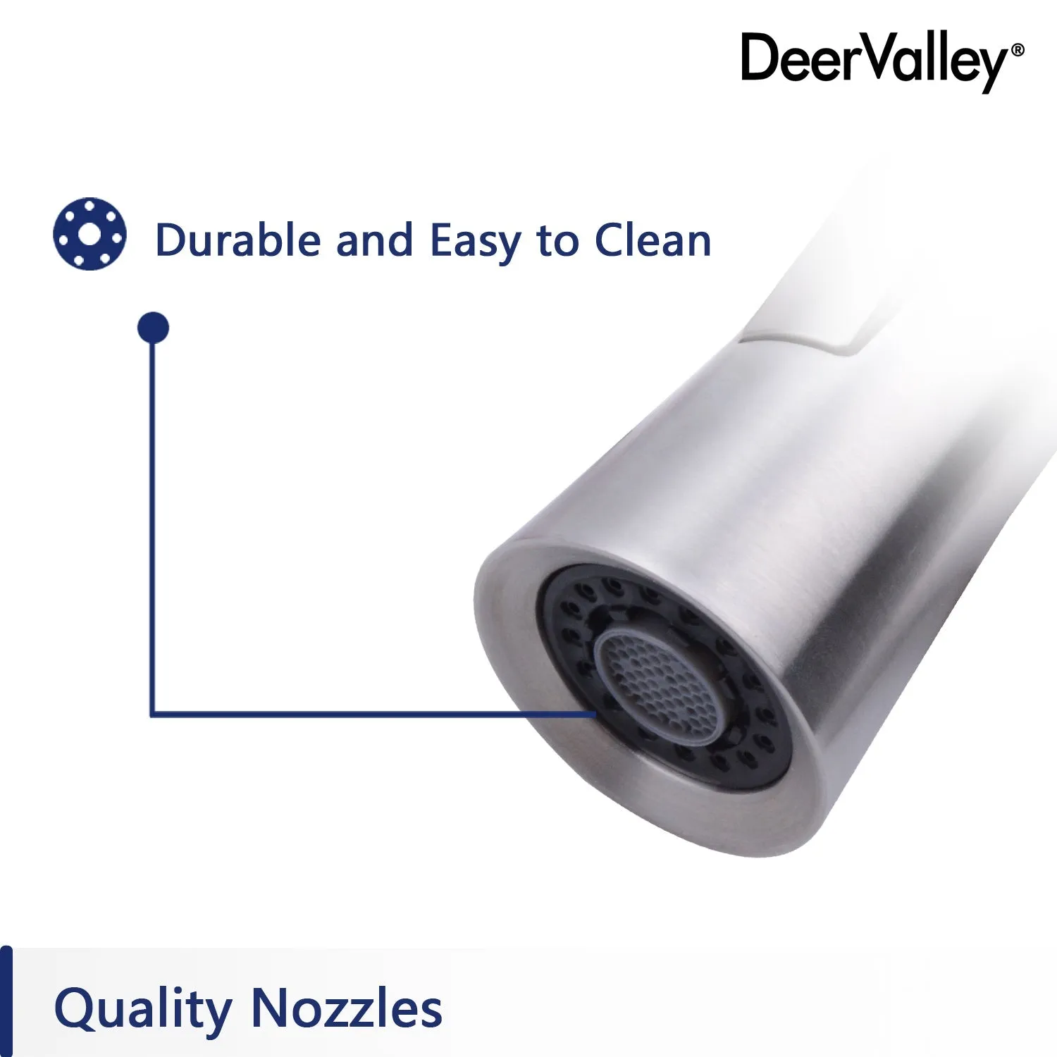 DeerValley DV-J291SP01 Gleam Dual Functional Kitchen Faucet Sprayer