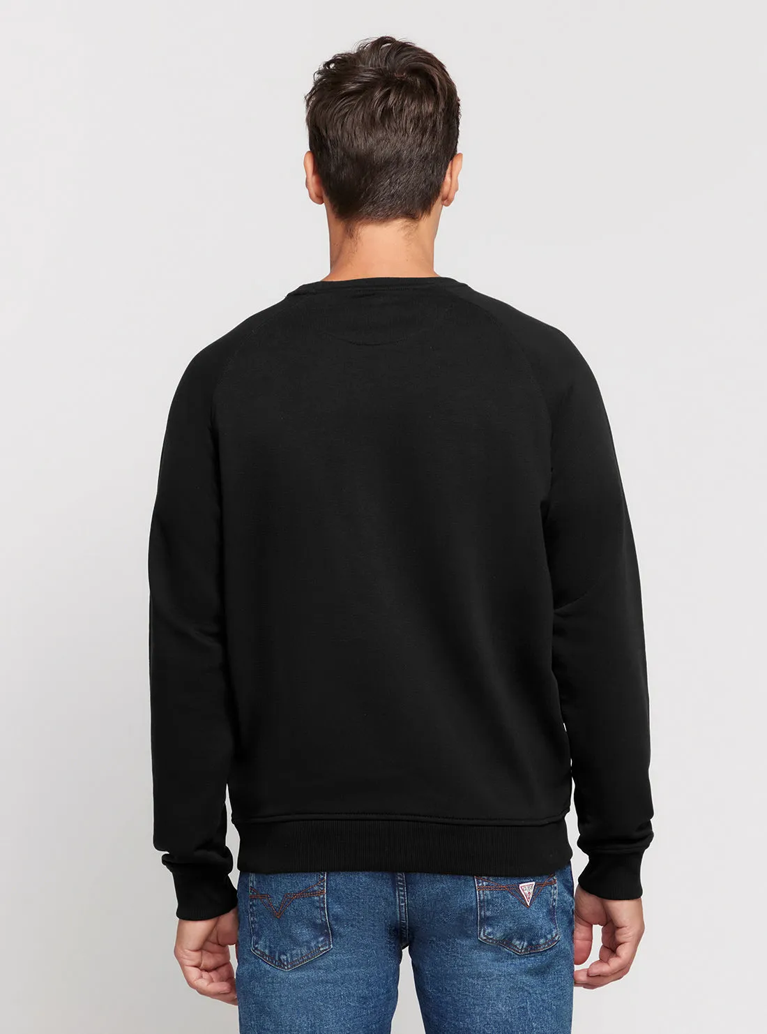 Eco Black Embroidered Jumper