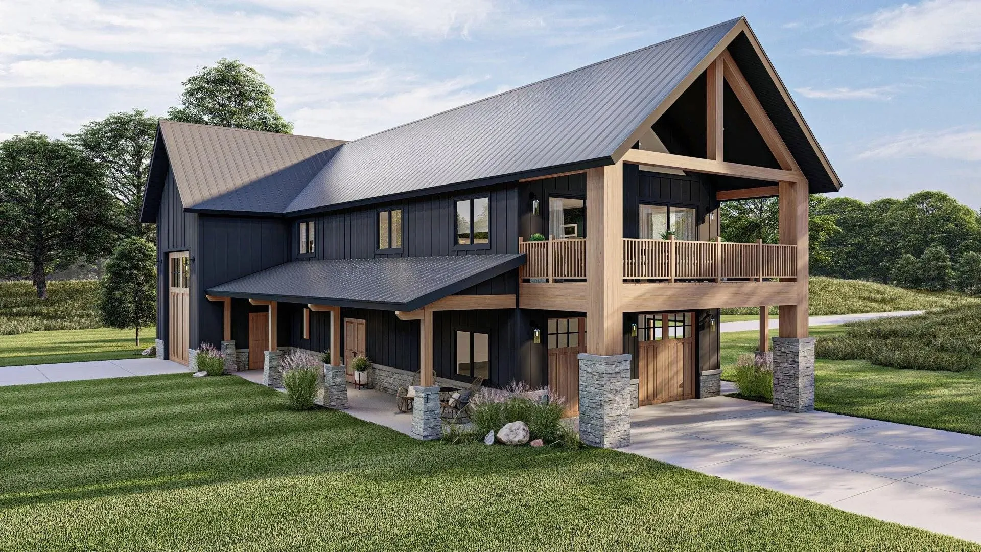 Elegant Barndominium Style 2-Bedroom Home with 1,275 sq ft of Comfortable Living