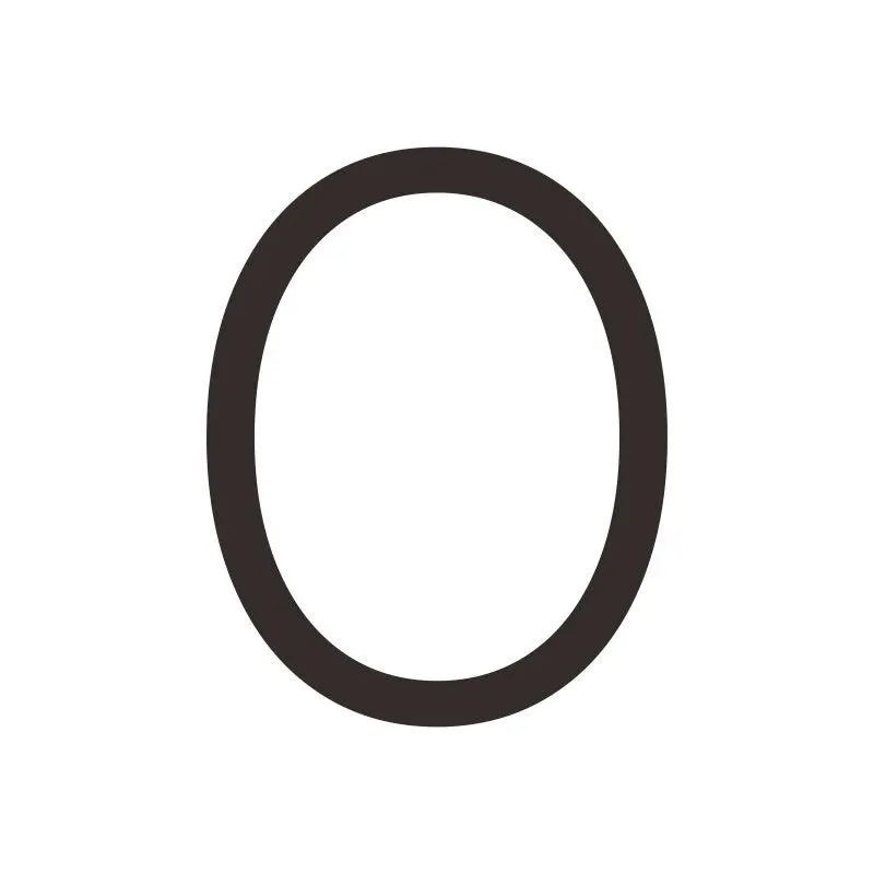 EZRA Numbers in Matte Black