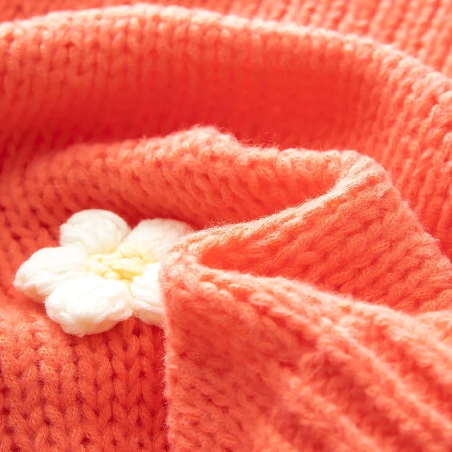 FindThy Womens Kawaii Strawberry Embroidered Cardigan Long Sleeve V Neck Chunky Knitted Cardigans Tops