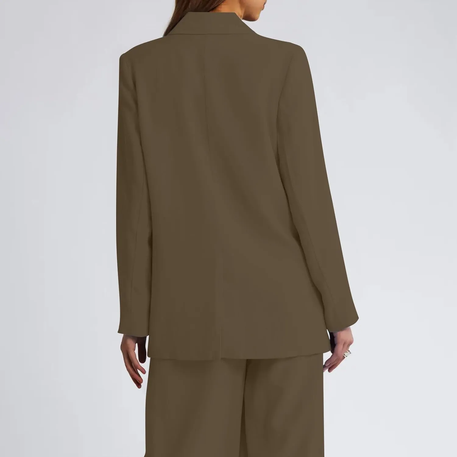 Firzero Black Blazer Women Long Sleeve Business Blazer Loose Lightweigth Open Front Jackets Long Sleeve Work Office Jacket