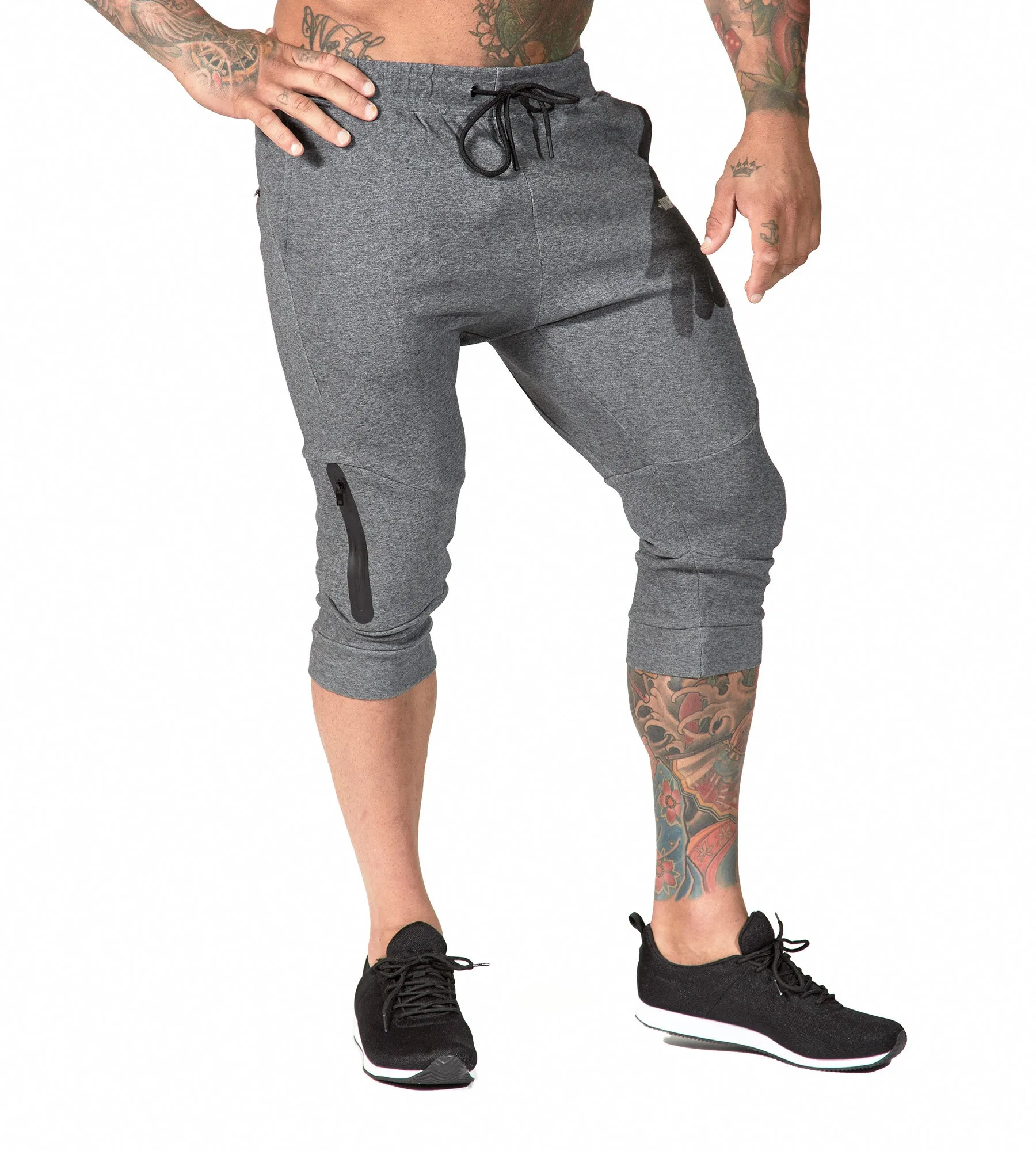 Fusion 3/4 Gym Pants II - Carbon Grey
