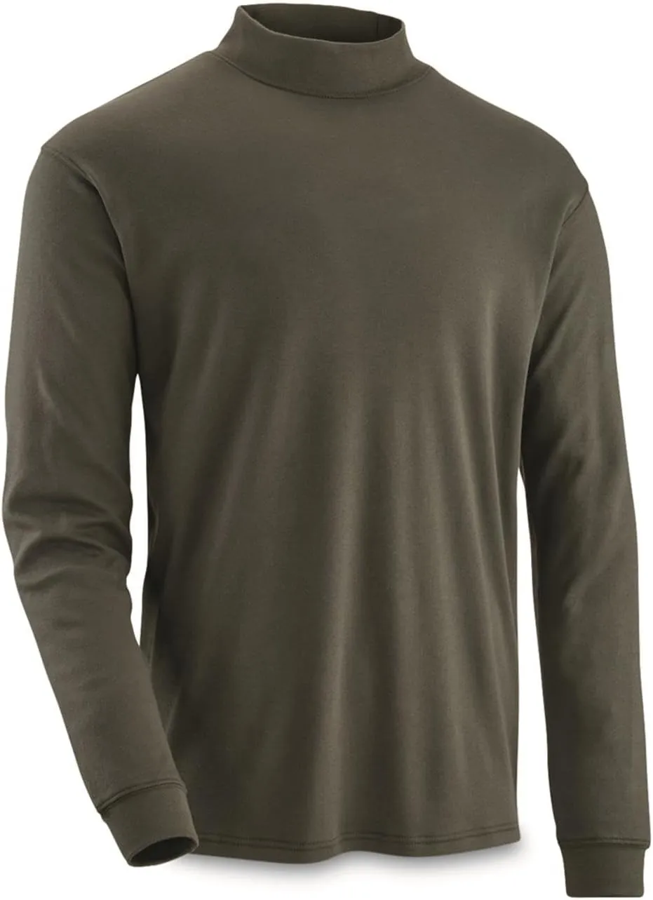 Guide Gear Mock Turtleneck Long-Sleeve Tee; Shirt for Working, Hunting or Casual Wear for Men