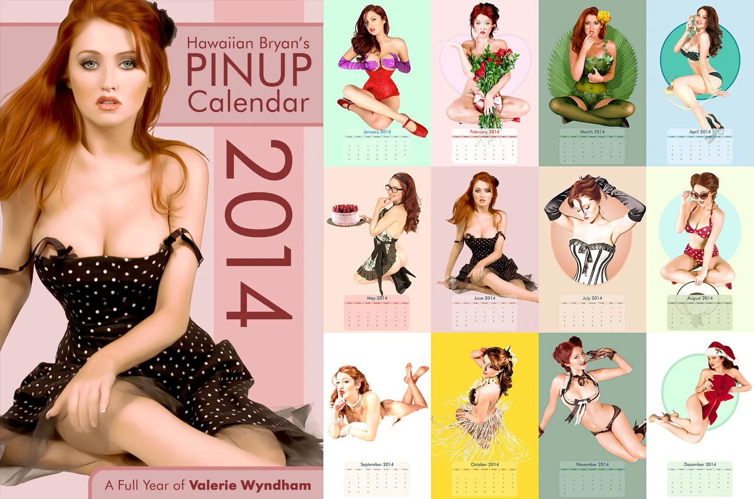 Hawaiian Bryan's 2014 Socal Val Pin -Up Calendar