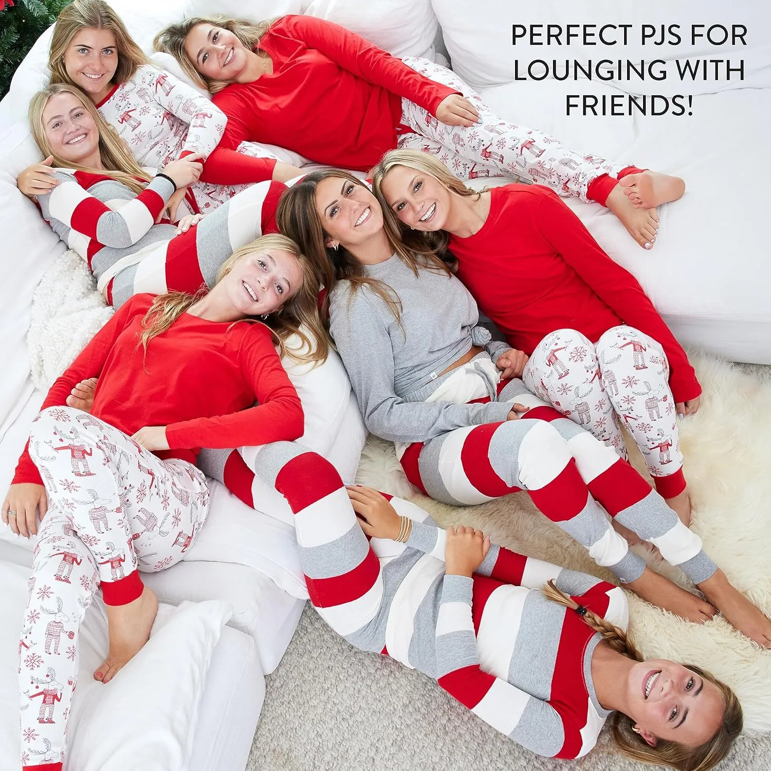 HonestBaby Family Matching Organic Cotton Holiday Pajamas