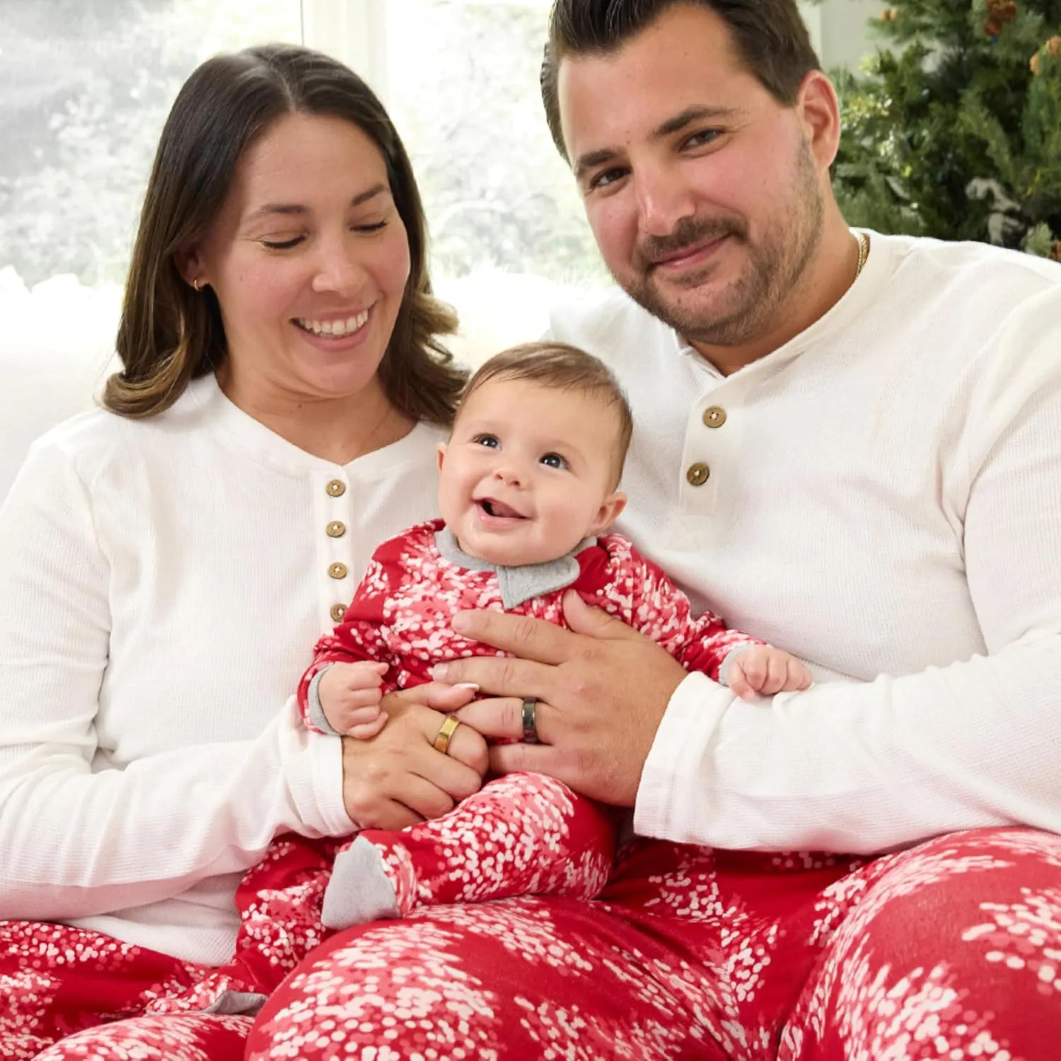 HonestBaby Family Matching Organic Cotton Holiday Pajamas