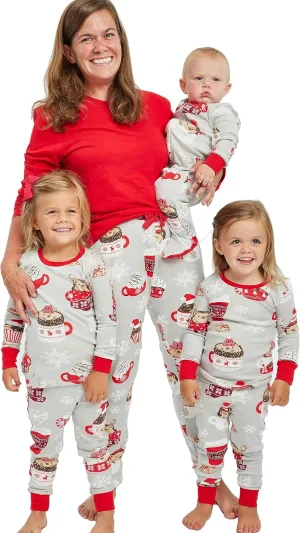 HonestBaby Family Matching Organic Cotton Holiday Pajamas
