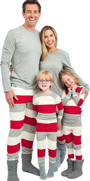 HonestBaby Family Matching Organic Cotton Holiday Pajamas
