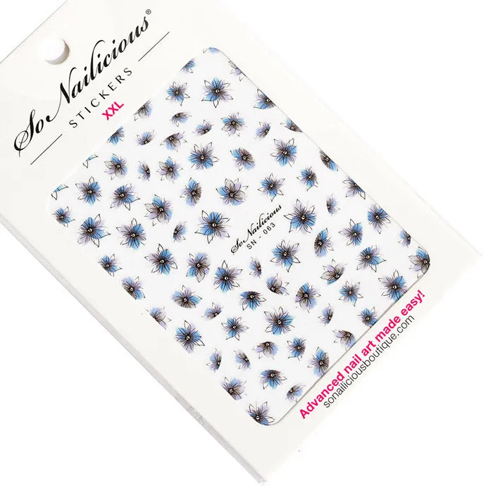 Ink Floral Sticker Set - SAVE 35%