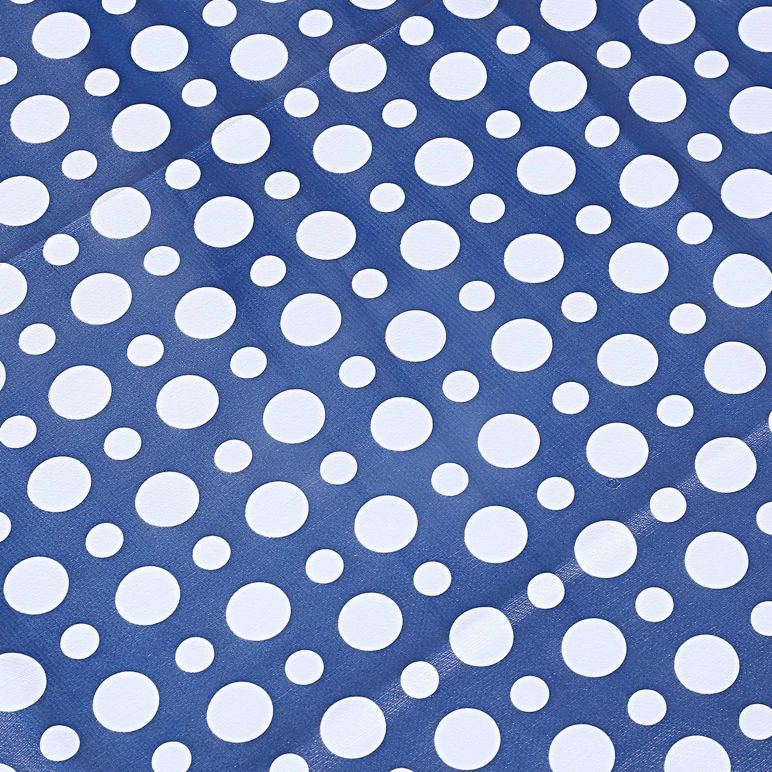 Kuber Industries Polka Dots Design PVC 4 Seater Center Table Cover (Blue)-Ctktc29999-1 Unit