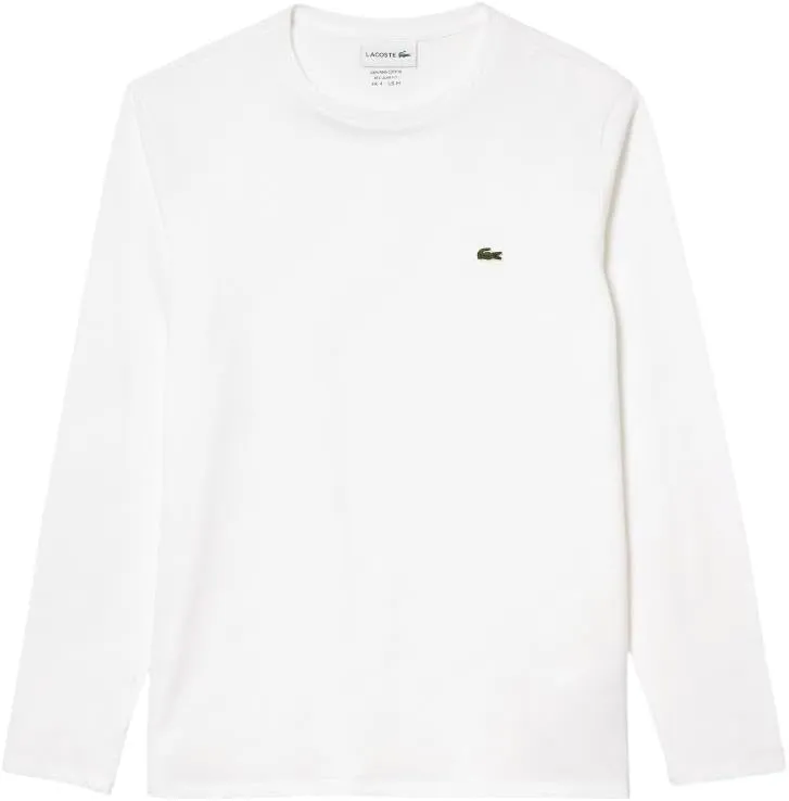 Lacoste Men's Long Sleeve Jersey Pima Regular Fit Crewneck T-Shirt