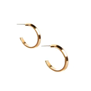 LENNY AND EVA CLASSIC HOOP EARRINGS GOLD