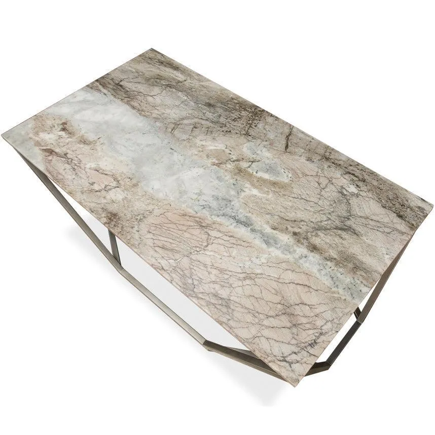 Marble Geo Trapezoid Coffee Table