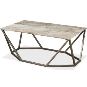 Marble Geo Trapezoid Coffee Table