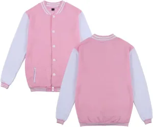 Men's Women's Varsity Baseball Jacket Letterman Bomber Jackets Unisex Casual Streetwear Coats Sport Tops