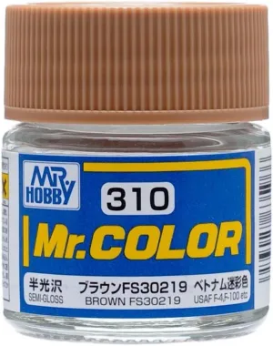 Mr. Hobby C310 Mr. Color Semi Gloss Brown FS30219 Lacquer Paint 10ml