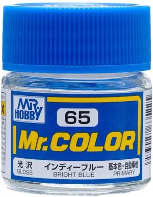 Mr. Hobby C65 Mr. Color Gloss Bright Blue Lacquer Paint 10ml