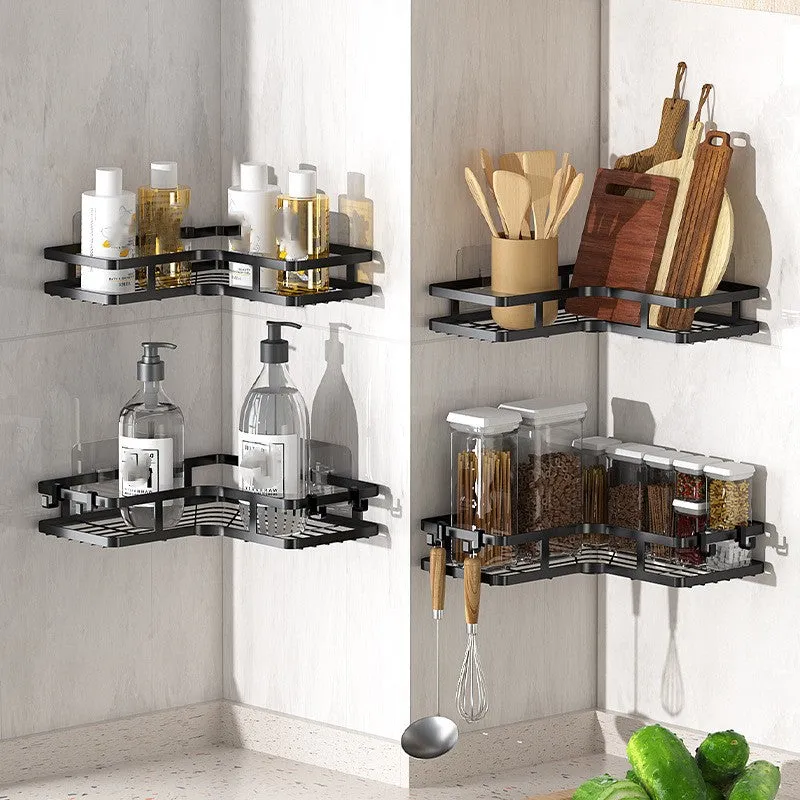 Multi-functional Iron Bathroom Shelf