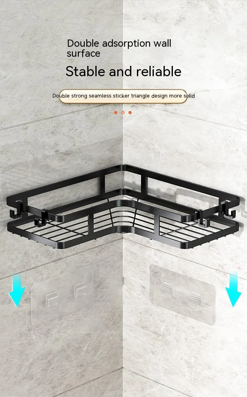 Multi-functional Iron Bathroom Shelf