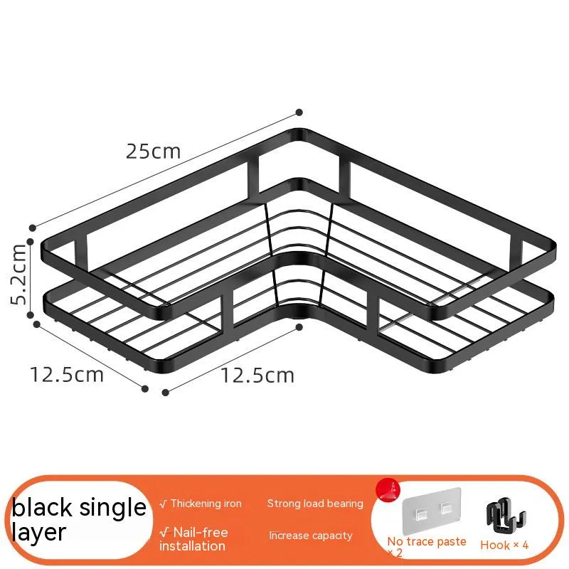 Multi-functional Iron Bathroom Shelf