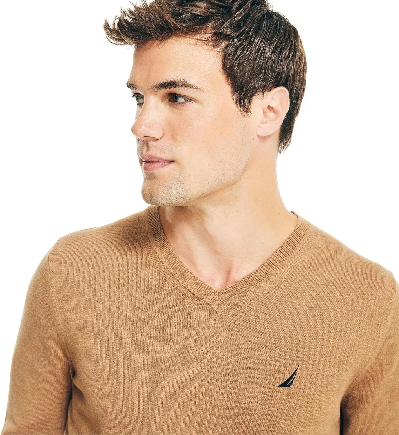 Nautica Men's Classic Fit Navtech Soft V-Neck Sweater