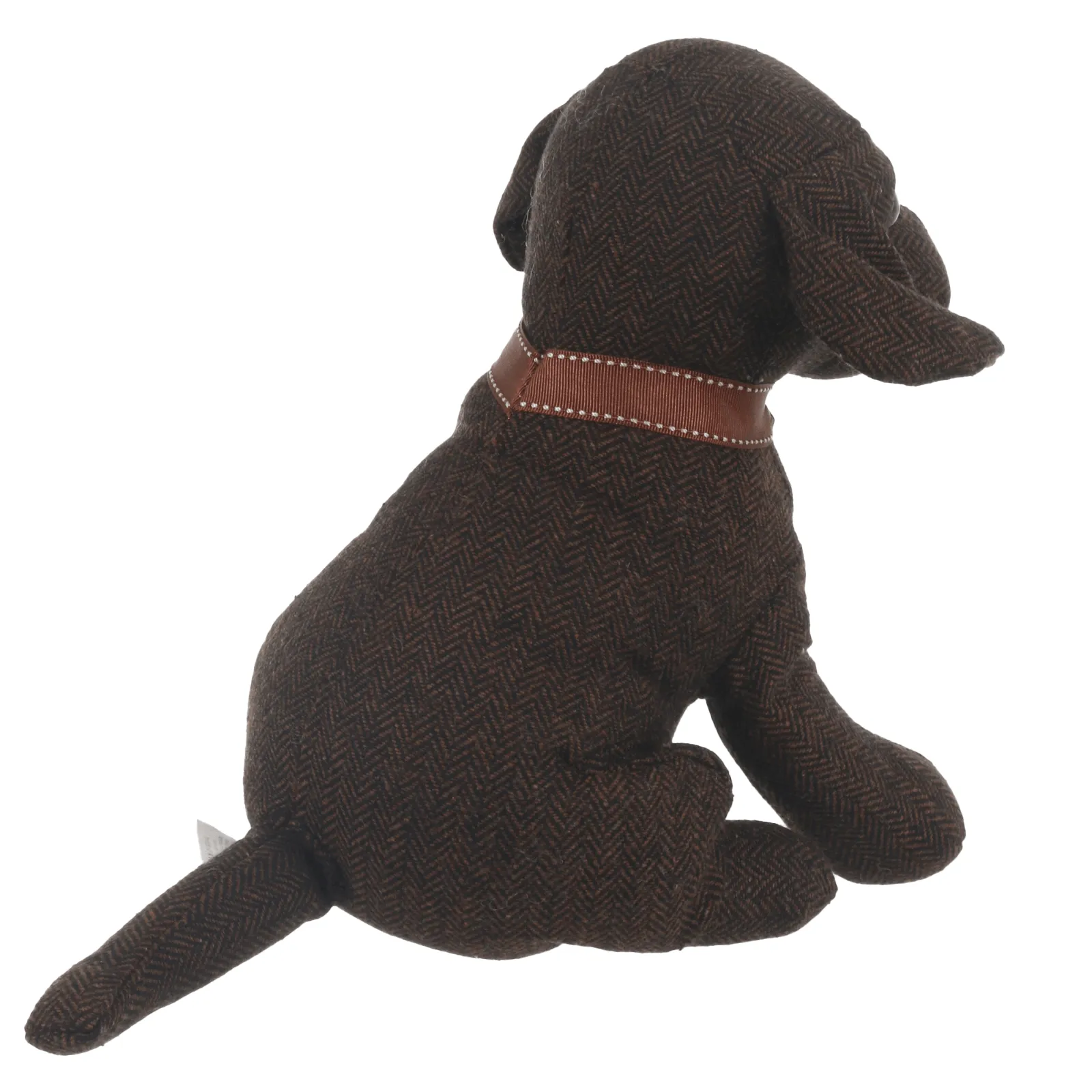 Novelty Chocolate Labrador Dog Design Herringbone Door Stop