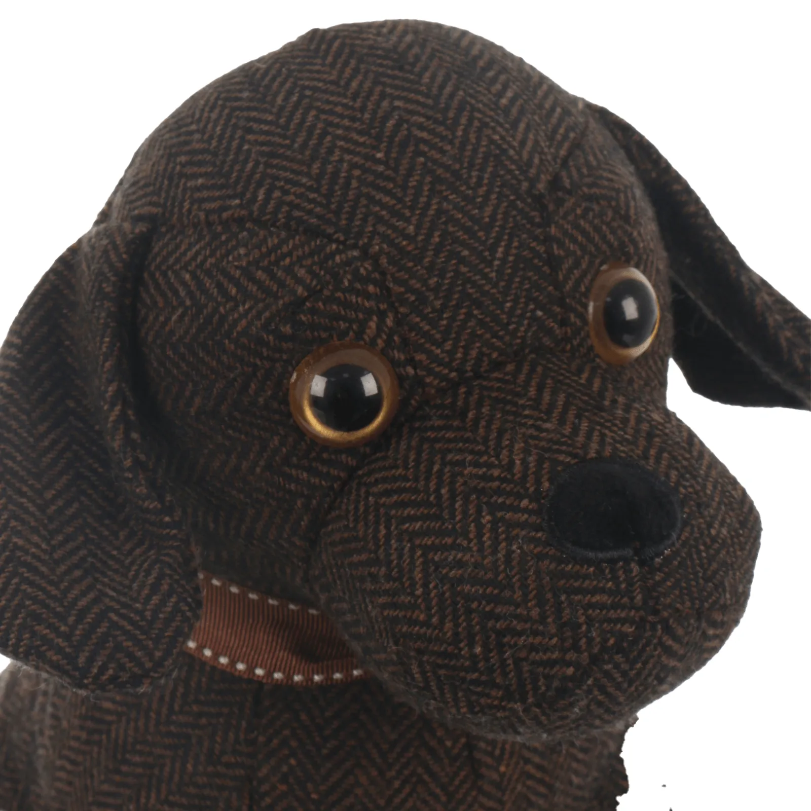 Novelty Chocolate Labrador Dog Design Herringbone Door Stop