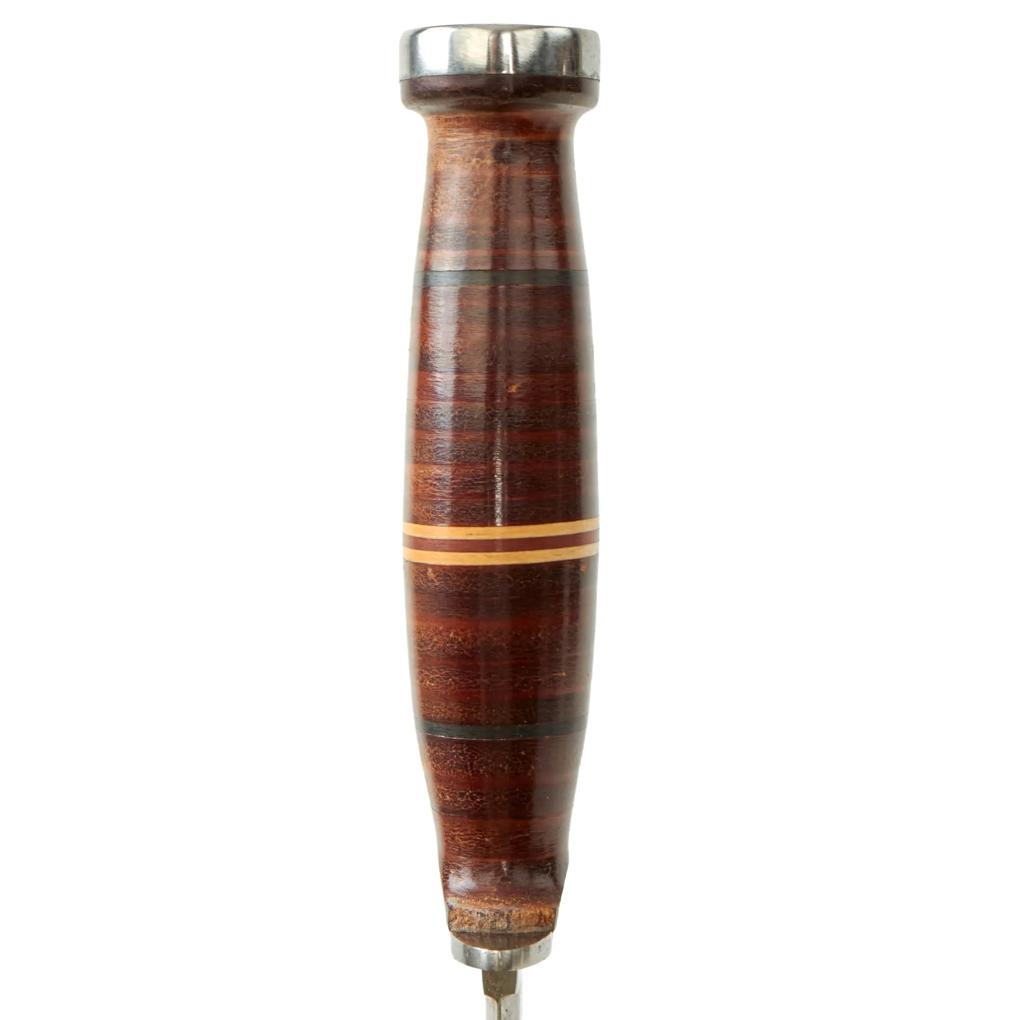 Original U.S. WWII Era Private Purchase M3 Style Fighting Knife by Aerial With Leather Sheath