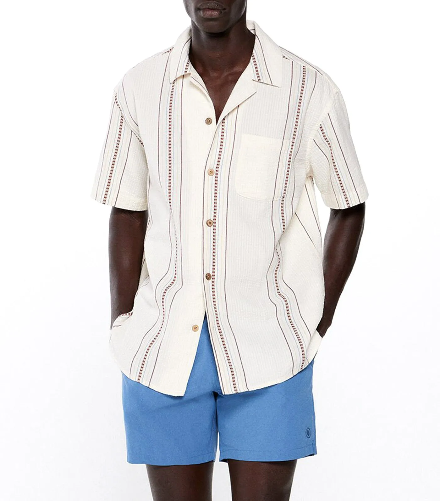 Plain Swim Shorts Light Blue