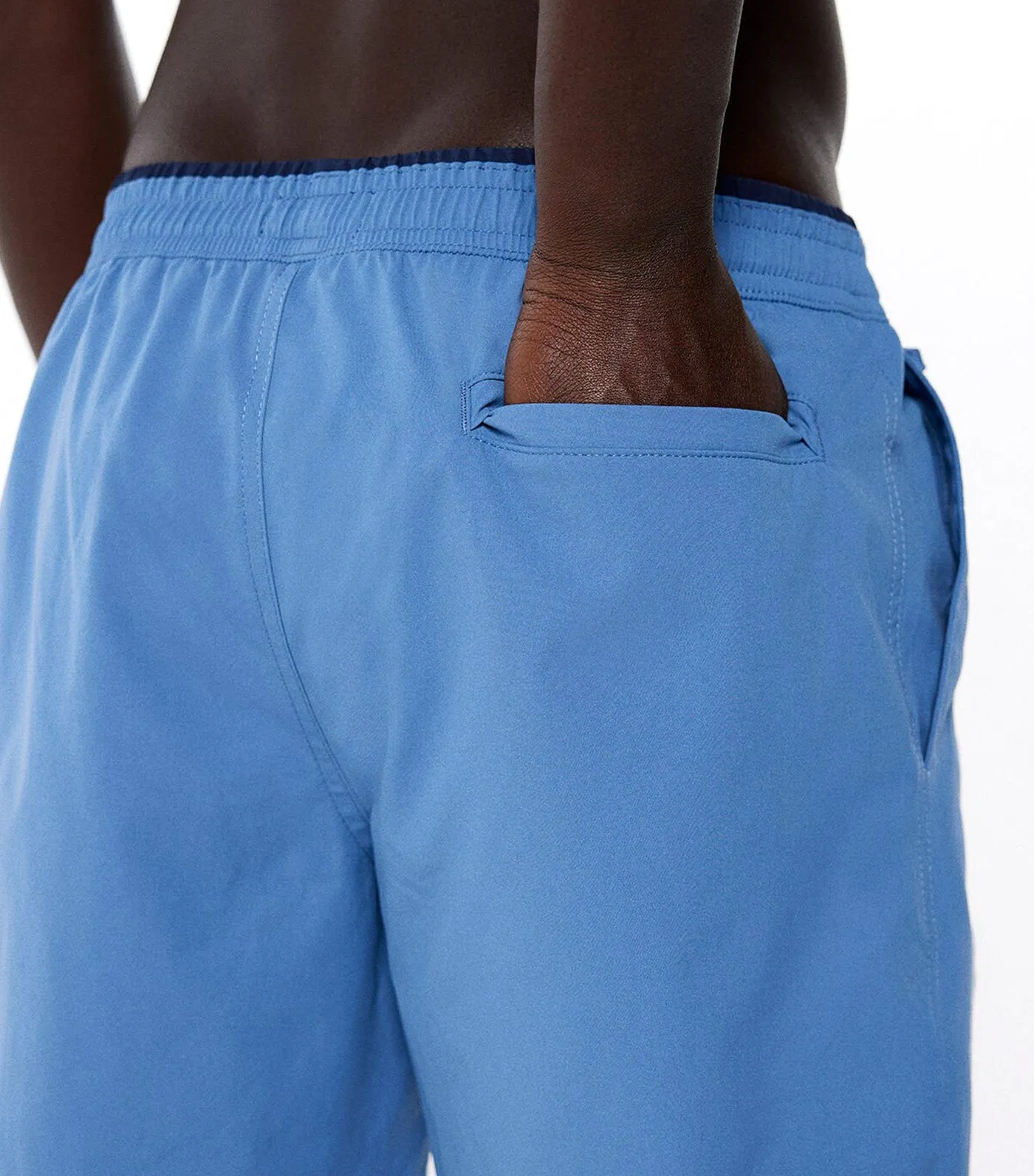 Plain Swim Shorts Light Blue